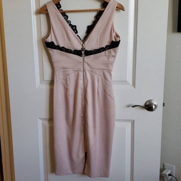 Lipsy midi dress in blush, Size UK 8 - Picture 4 of 4